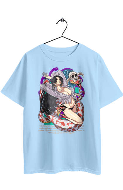 Футболка оверсайз з принтом "Ван Піс Боа Хенкок". Boa hancock, one piece, pirate empress, аніме, боа хенкок, ван пис, ван піс, манга, піратська імператриця. 2070702