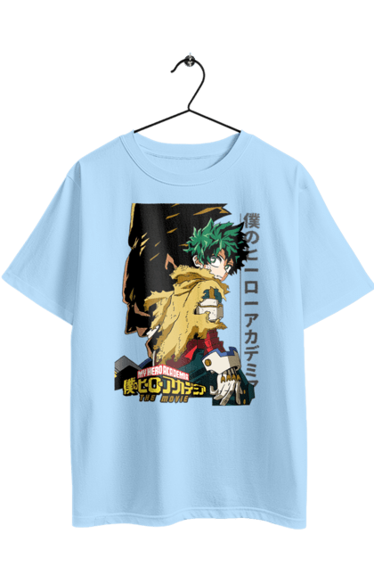 Футболка оверсайз з принтом "Моя академія героїв Мідорія". Izuku, midoriya, my hero academia, аніме, ізуку мідорія, манга, мідорія, моя геройська академія. 2070702