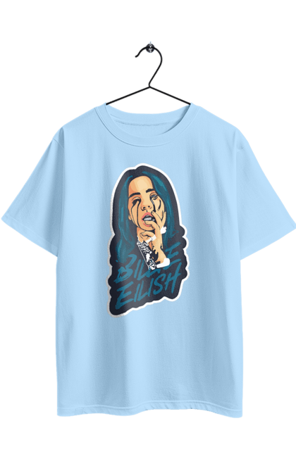 Oversized t-shirt with prints Billie Eilish. Activist, animals, billie eilish, misukant, right, singer. 2070702