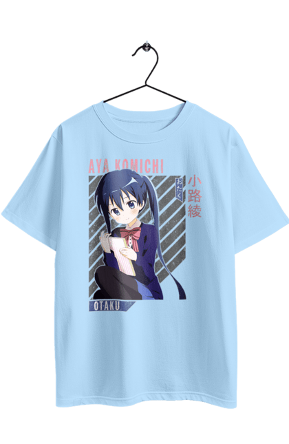Oversized t-shirt with prints Kiniro Mosaic Aya Komichi. Anime, aya komichi, gold mosaic, kiniro mosaic, kinmoza, manga. 2070702