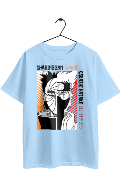 Oversized t-shirt with prints Naruto Kakashi Hatake. Anime, kakashi, manga, naruto, shinobi, shonen, team number 7. 2070702