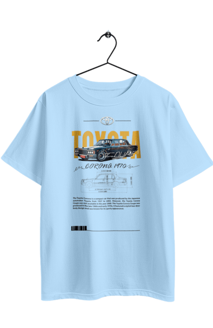 Oversized t-shirt with prints Toyota Corona. Auto, automobile, car, corona, toyota, toyota corona. 2070702