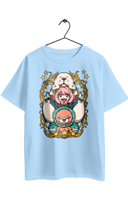 Oversized t-shirt with prints Spy x Family Anya. Anime, anya, loid, manga, spy x family, yor. 2070702