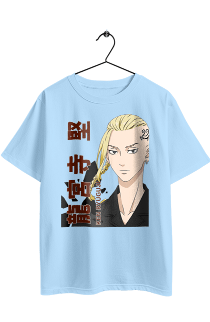 Oversized t-shirt with prints Tokyo Revengers Draken. Anime, draken, ken ryuguji, ken-chin, manga, serial, tokyo manji gang, tokyo revengers. 2070702