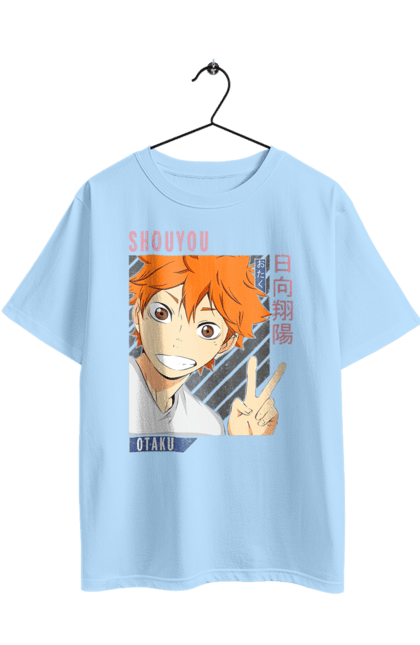 Футболка оверсайз з принтом "Волейбол!! Хіната". Anime, haikyu, hinata, manga, shoyo hinata, аніме, волейбол, манга, хіната, шьо хіната. 2070702