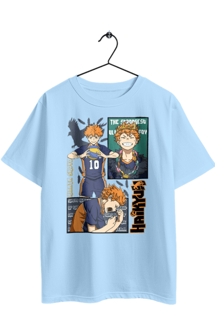 Футболка оверсайз з принтом "Волейбол!! Хіната". Anime, haikyu, hinata, manga, shoyo hinata, аніме, волейбол, манга, хіната, шьо хіната. 2070702