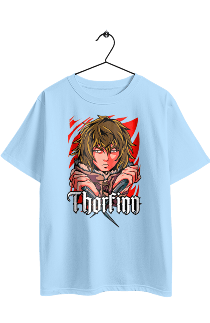 Футболка оверсайз з принтом "Сага про Вінланд Торфінн". Anime, manga, thorfinn, vinland saga, аніме, манга, сага про вінланд, торфінн. 2070702