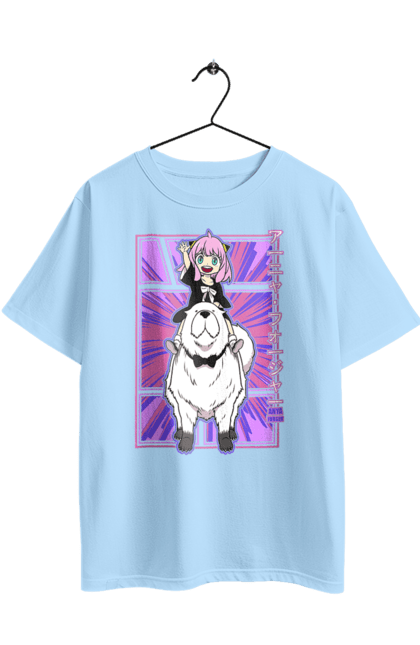 Oversized t-shirt with prints Spy x Family Anya. Anime, anya, loid, manga, spy x family, yor. 2070702
