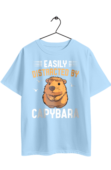 Oversized t-shirt with prints Capybara. Animal, capybara, rodent. 2070702