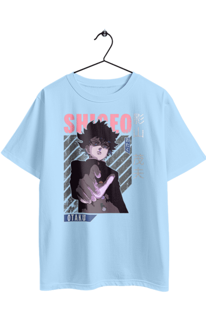 Футболка оверсайз з принтом "Mob Psycho 100". Anime, manga, mob psycho 100, shigeo kageyama, аніме, манга, моб, моб-вар ят 100, сігео кагеяма, шіґео каґеяма. 2070702