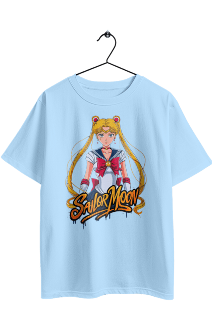 Футболка оверсайз с принтом Сейлор Мун. Sailor moon, usagi tsukino, аниме, драма, махо-сёдзё, сейлор мун, сериал, усаги цукино. 2070702