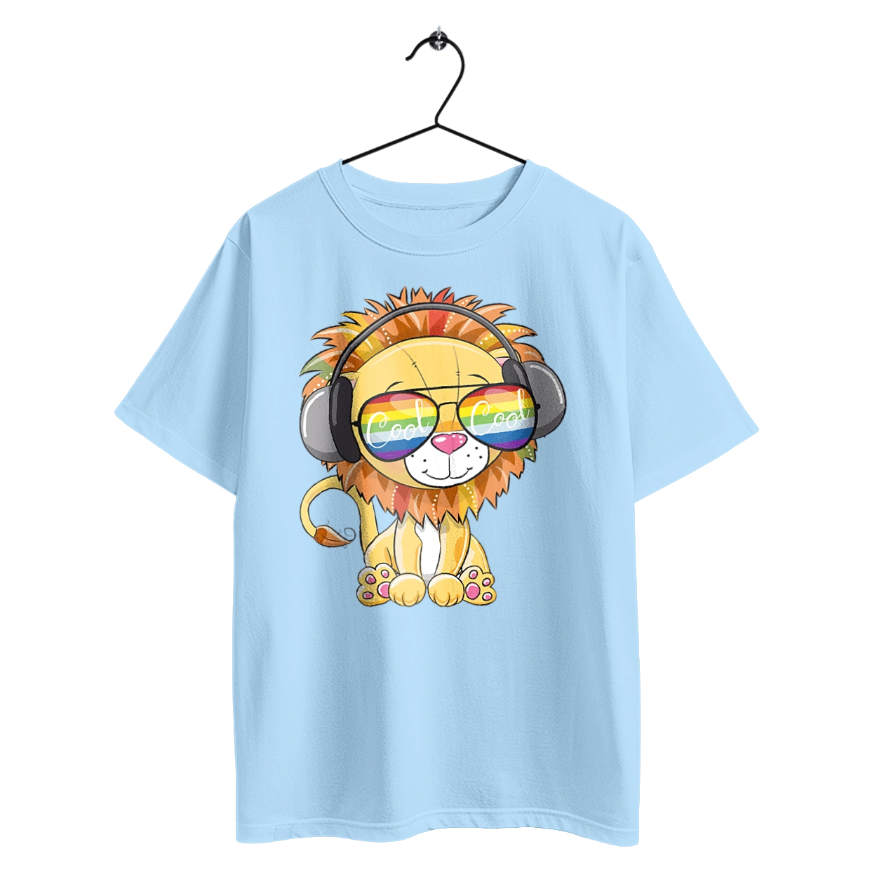 Lion In Glasses And Headphones