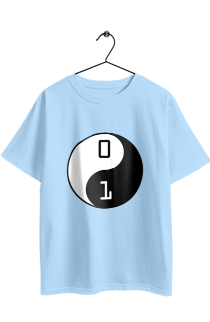 Oversized t-shirt with prints Yin Yang. Aitі, angular, c, code, css, html, humor, it, it specialist, javascript, jquery, koduvati, php, proger, programmer, programmers, python, react, svelt, type programmer, vue, you. 2070702