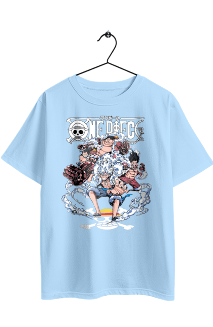 Oversized t-shirt with prints One Piece Luffy. Anime, luffy, manga, monkey de luffy, one piece, pirates. 2070702