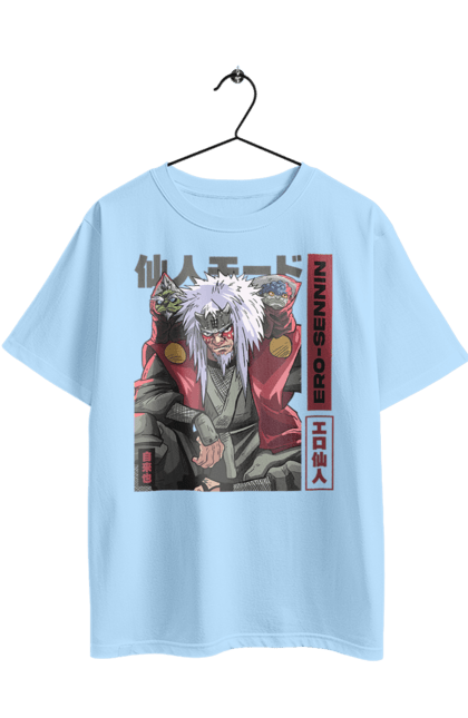 Oversized t-shirt with prints Naruto Jiraiya. Anime, hokage, jiraiya, manga, naruto, shinobi, shonen. 2070702