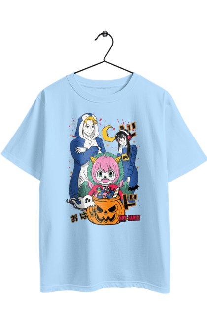 Oversized t-shirt with prints Spy x Family. Anime, anya, loid, manga, spy x family, yor. 2070702