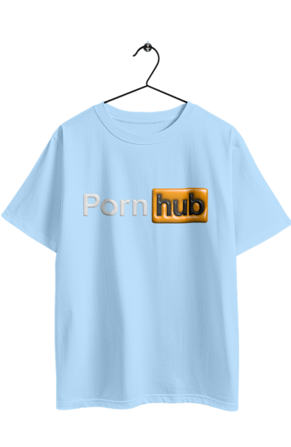 Футболка оверсайз з принтом "Порно Хаб". Гумор, логотип порнохаб, молодіжна, порно хаб, порнхаб. 2070702