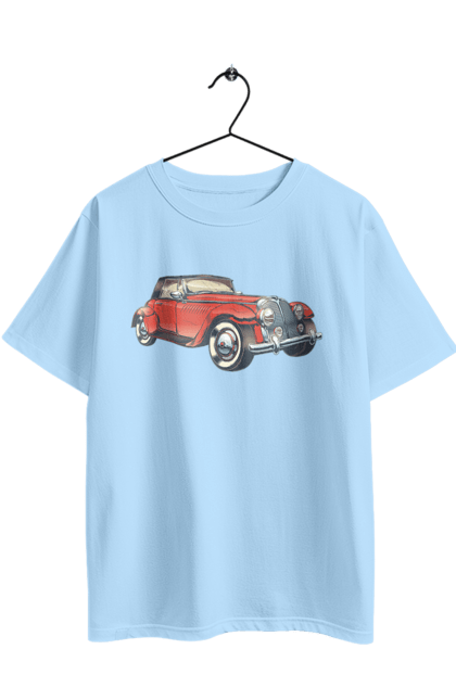 Oversized t-shirt with prints Car Rarity. Car, retro. 2070702