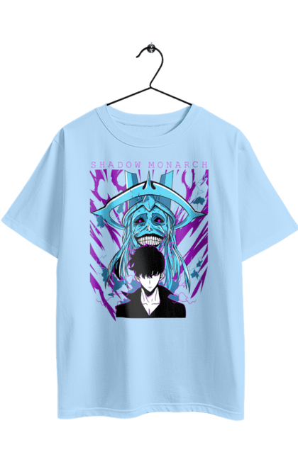 Oversized t-shirt with prints Solo Leveling. Anime, manga, solo leveling, sung jinwoo. 2070702