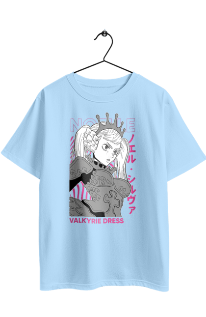 Oversized t-shirt with prints Black Clover Noelle Silva. Anime, black clover, manga, noelle, noelle silva. 2070702