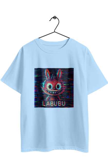 Футболка оверсайз з принтом "Лабубу". Crt, rgb, глітч, кіберпанк, лабубу, пікселі, ретро, спотворення, цифрове мистецтво, шум. 2070702