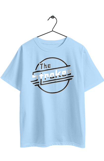 Oversized t-shirt with prints The Strokes. Alternative rock, garage rock, group, indie, indie rock, music, post-punk revival, rock, strokes. 2070702