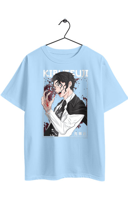 Футболка оверсайз з принтом "Винищувач Демонів Музан". Demon slayer, kimetsu no yaiba, muzan, аніме, винищувач демонів, вища луна, дванадцять лун, демон, манга, музан. 2070702