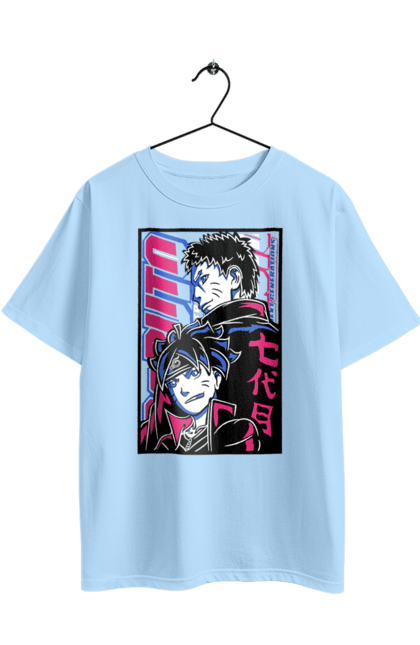 Футболка оверсайз с принтом Боруто. Boruto, naruto, аниме, боруто, враги, манга, наруто, неон, сериал. 2070702