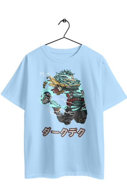 Футболка оверсайз с принтом Моя геройская академия Мидория. Izuku, midoriya, my hero academia, аниме, манга, мидория, моя геройская академия. 2070702