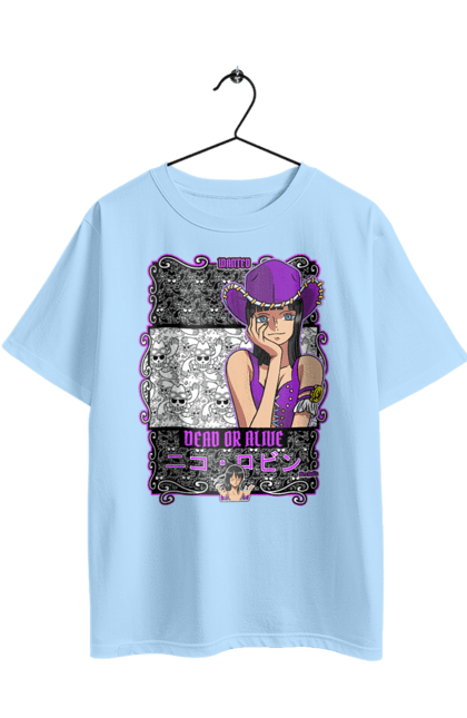 Футболка оверсайз з принтом "Ван Піс Ніко Робін". Nico robin, one piece, аніме, ван пис, ван піс, дитина диявола, манга, ніко робін, світ революції. 2070702