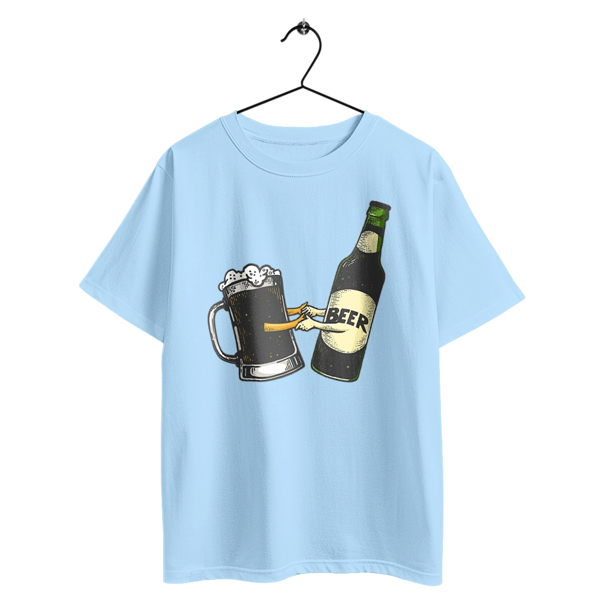 Bottle Of Beer With A Glass Of Beer