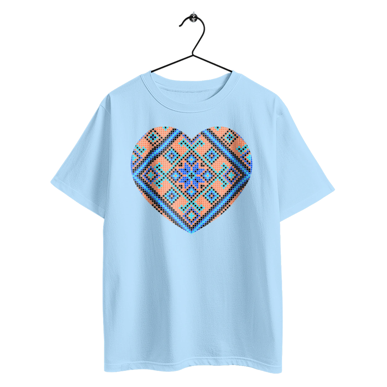 Серце вишивка