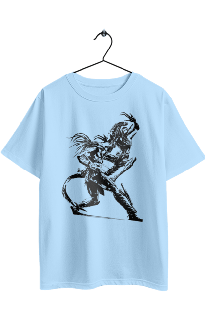 Футболка оверсайз з принтом "Хижак". Predator, бойовик, інопланетянин, кіно, прибулець, фільм. 2070702