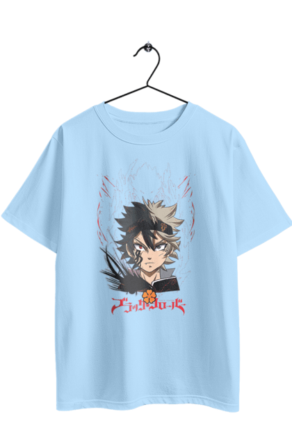 Oversized t-shirt with prints Black Clover Asta. Anime, asta, black clover, manga, wizard king. 2070702