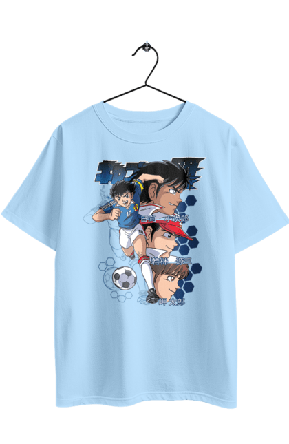 Футболка оверсайз з принтом "Капітан Цубаса". Anime, captain tsubasa, аніме, джамп, капітан цубаса, манга, цубаса одзора. 2070702