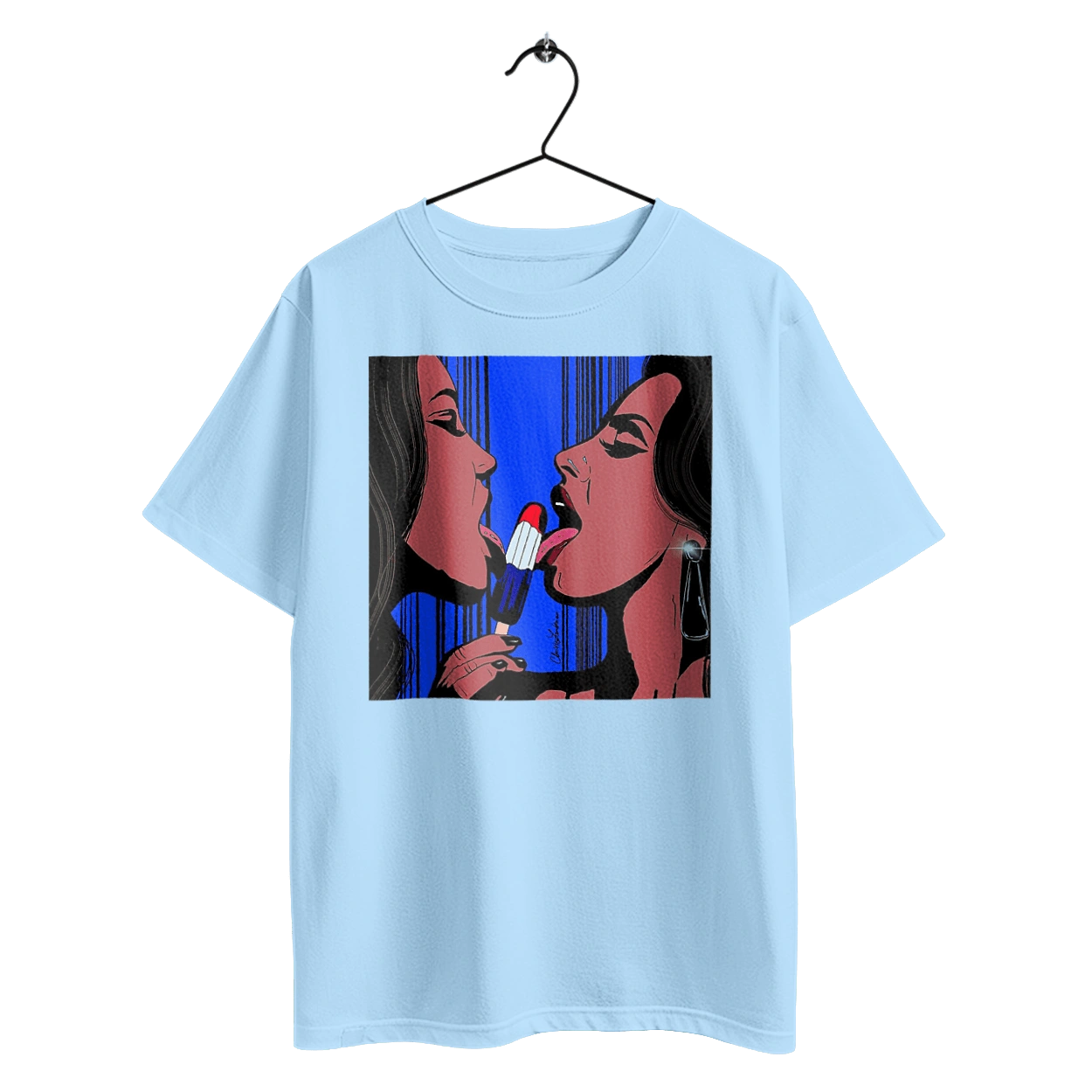 Girls Lick Ice Cream