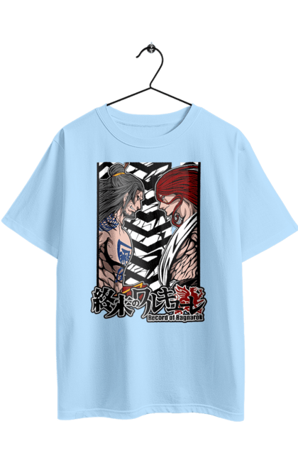 Футболка оверсайз з принтом "Повість про кінець світу Тор та Люй Бу". Anime, lu bu, manga, record of ragnarok, thor, аніме, комікс, люй бу, манга, тор. 2070702