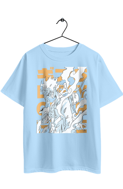 Oversized t-shirt with prints One Piece Luffy. Anime, luffy, manga, monkey de luffy, one piece, pirates. 2070702