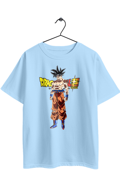 Oversized t-shirt with prints Dragon Ball Son Goku. Anime, dragon ball, goku, manga, son goku, tv series. 2070702