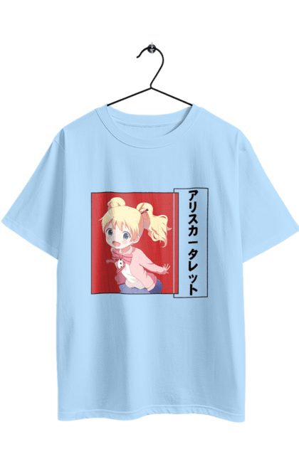 Oversized t-shirt with prints Kiniro Mosaic Alice Cartelet. Alice, alice cartelet, anime, gold mosaic, kiniro mosaic, kinmoza, manga. 2070702