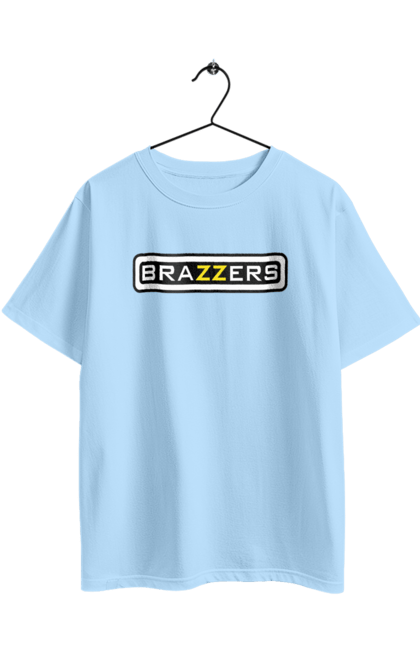 Футболка оверсайз з принтом "Brazzers". Бразерс, браззерс, порно хаб, порнохаб. 2070702