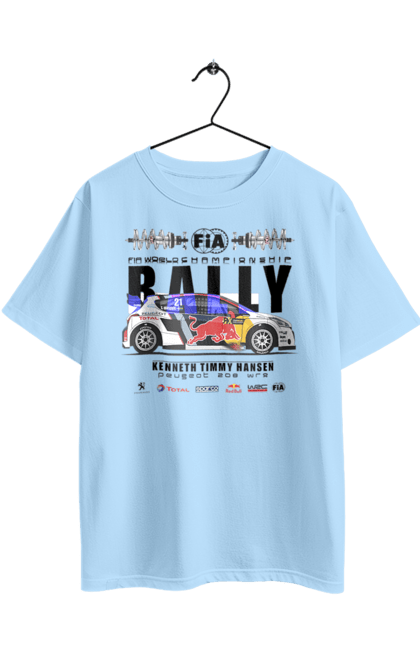 Oversized t-shirt with prints Red Bull Rally. Auto, automobile, car, race, rally, rally, red bull, redbull, sport. 2070702