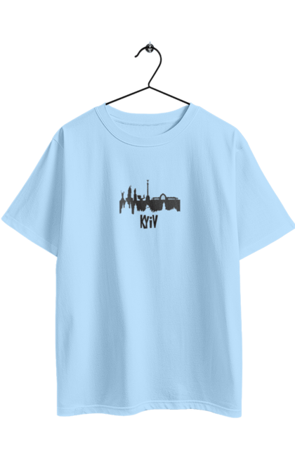 Футболка оверсайз з принтом "Киев". Аграрии, арестович, война, все, герои, зеленский, иди нахуй, кем, киев, мечта, мир, нет войне, орда, орки, остановите войну, привид киева, птн пнх, путін хуйло, русский военный корабль, слава украине, украина, чернобаевка. 2070702