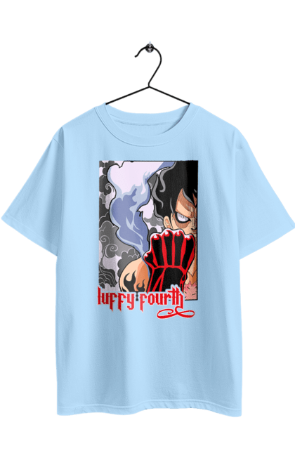 Oversized t-shirt with prints One Piece Luffy. Anime, luffy, manga, monkey de luffy, one piece, pirates. 2070702