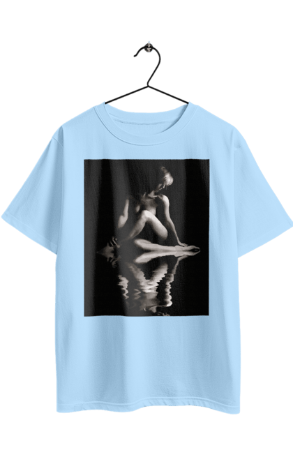 Футболка оверсайз з принтом "Краса тіла". Вигини жіночого тіла, грація тіла, груди, жіноче тіло, жіночі груди, краса тіла. 2070702