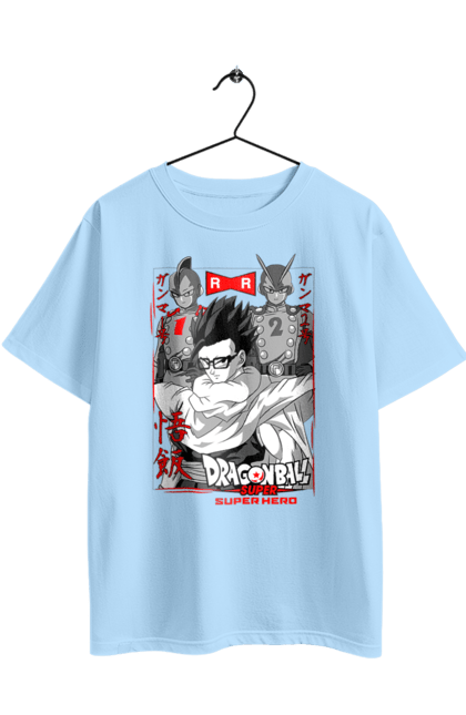 Oversized t-shirt with prints Dragon Ball Gohan. Anime, dragon ball, gohan, goku, manga, tv series, vegeta. 2070702