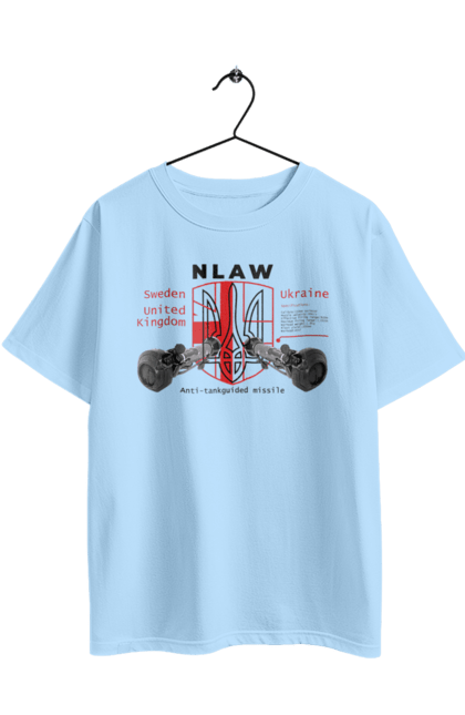 Футболка оверсайз с принтом NLAW. Caesar, himars, nlaw, patriot, weapon, zaluzhny. 2070702