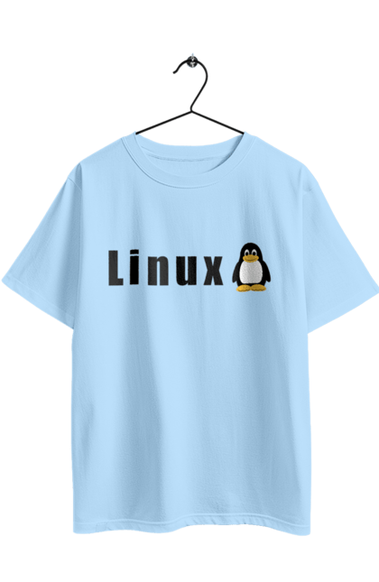 Футболка оверсайз з принтом "Linux". Linux, адміністратор, айті, айтішник, безкоштовна, безкоштовно, вільна, доступність, комерційна, незалежність, операційна система, ос, пінгвін, програміст, програмне забезпечення, свобода, сервер, сисадмін, система, системний адміністратор, софт, текст, чорний. 2070702