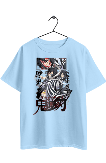 Футболка оверсайз з принтом "Винищувач Демонів Обанай". Demon slayer, kimetsu no yaiba, obanai iguro, аніме, винищувач демонів, манга, обанай, обанай ігуро, серіал. 2070702