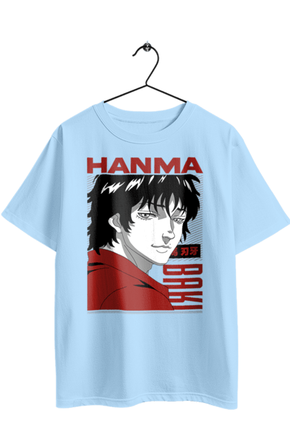 Футболка оверсайз з принтом "Боєць Баки". Anime, hanma baki, manga, аніме, боєць баки, бойові мистецтва, манга, серіал. 2070702